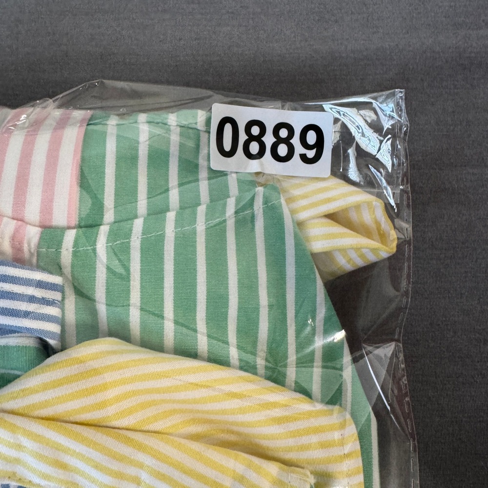 J. Crew Sleeveless Colorblock Shirt Dress in Pastel Blue, Pink & Yellow - Picture 9 of 9